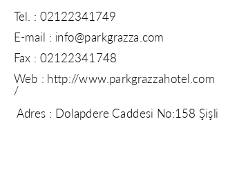 Park Grazza Hotel iletiim bilgileri